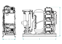 7.5 to 10 hp Power Quadplex Power Laboratory Open Scroll Air Compressor