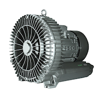 210 Millibar (mbar) Rated Pressure and 618 Cubic Feet per Minute (ft³/min) Air Flow Regenerative Blower