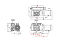 Dimensions - L25/40 Series Oil-Flooded Vacuum Pumps